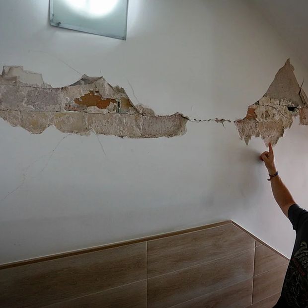 Inspección de una patología estructural durante un peritaje